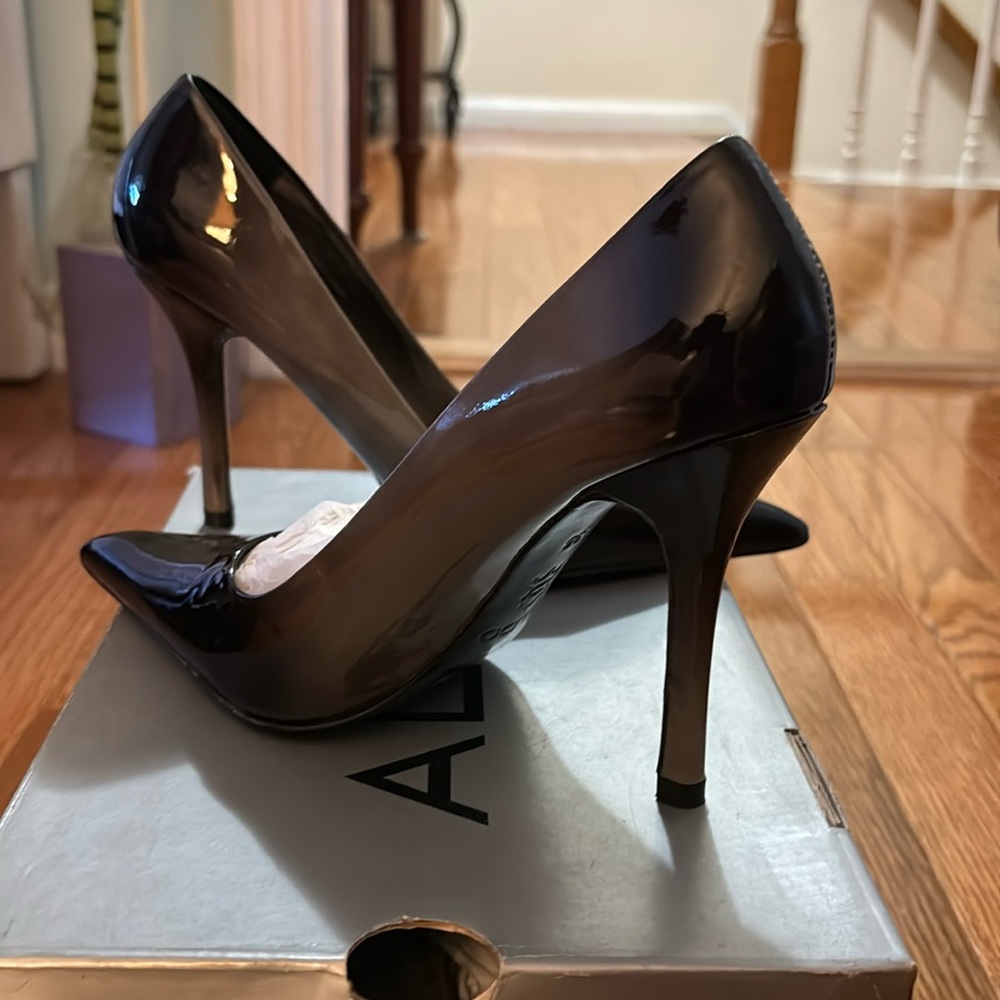 Ombré silver grey heels